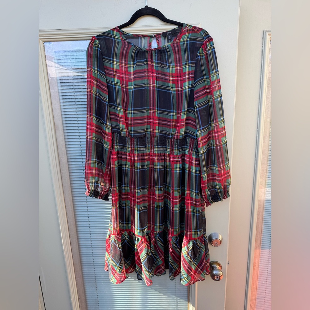 J.Crew plaid dress